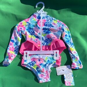 Tommy Bahama Vibrant Floral Kids Rashguard Set